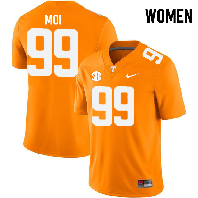 Women #99 Jaxson Moi Tennessee Volunteers College Football Jerseys Stitched-Orange